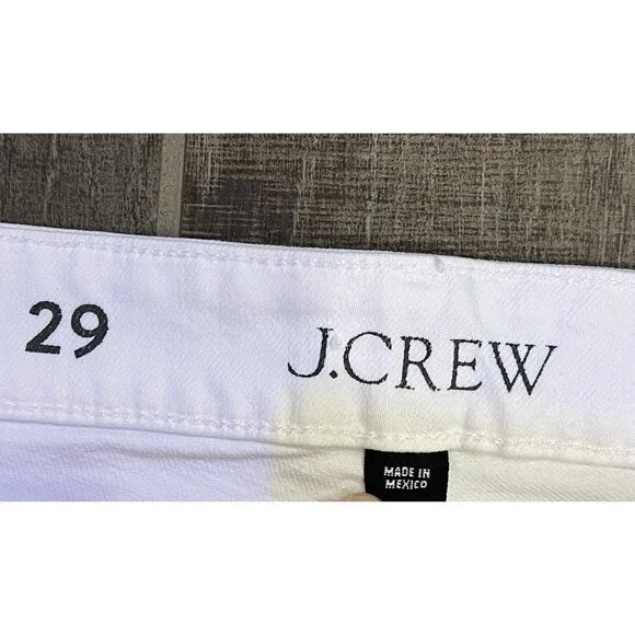 J. Crew Women’s Skinny Flare Jeans Size 29 White Stretch Zipper Pockets Denim - Picture 3 of 15